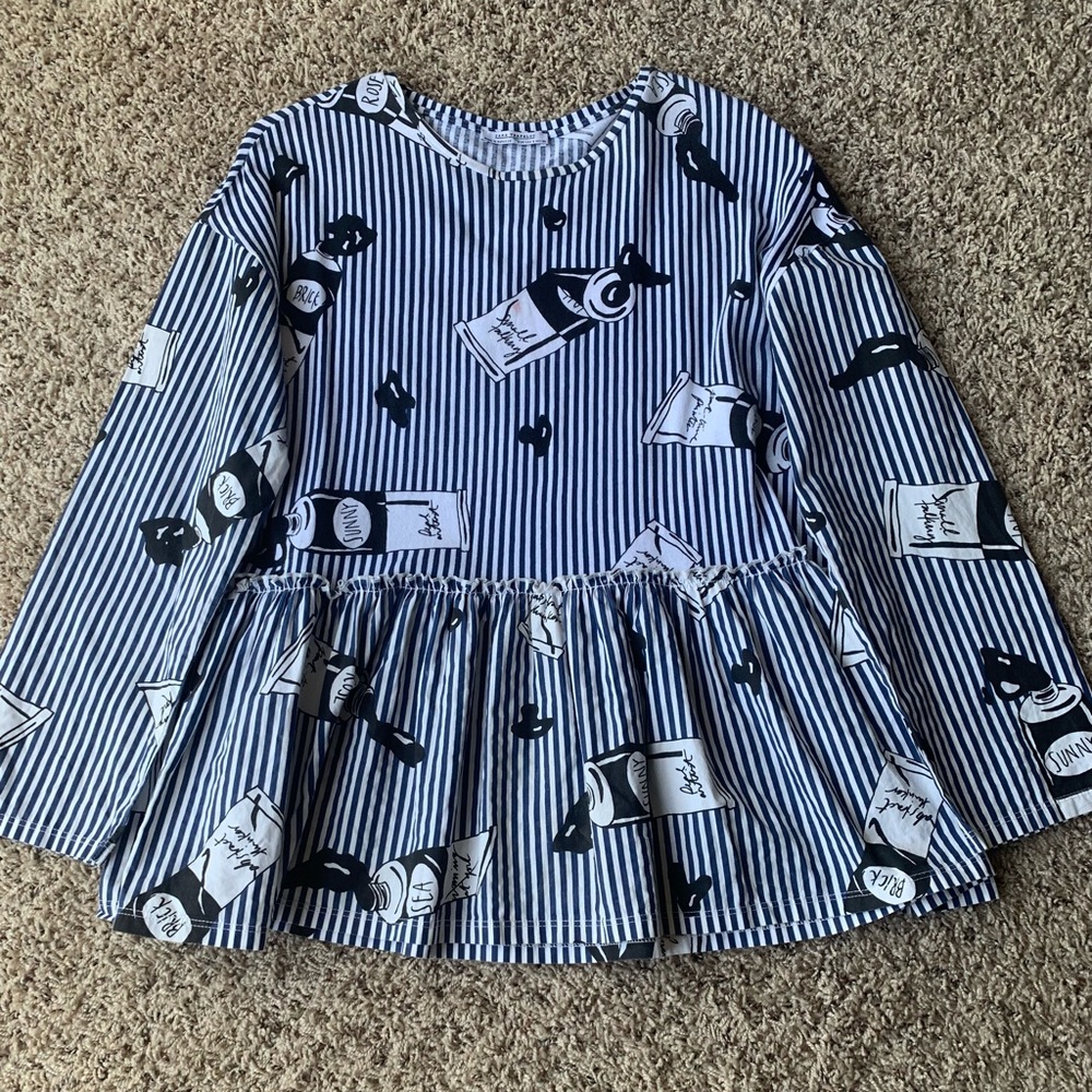Zara Long Sleeve Cotton Blouse